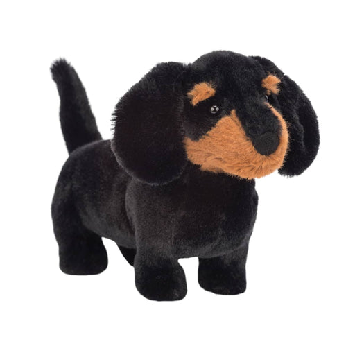 Jellycat | Freddie Small Plush Sausage Dog – Black Fur, Brown Ears