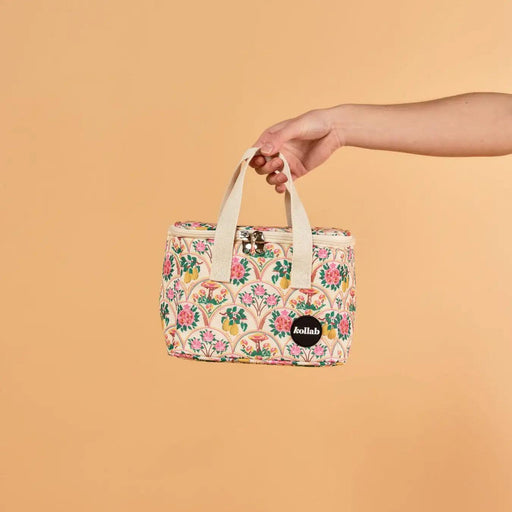 Kollab | Needlepoint Garden Insulated Lunch Bag 22cm x 17.5cm x 14.5cm