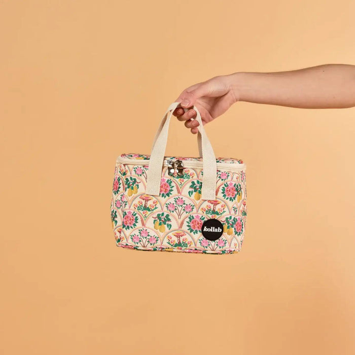 Kollab | Needlepoint Garden Insulated Lunch Bag 22cm x 17.5cm x 14.5cm