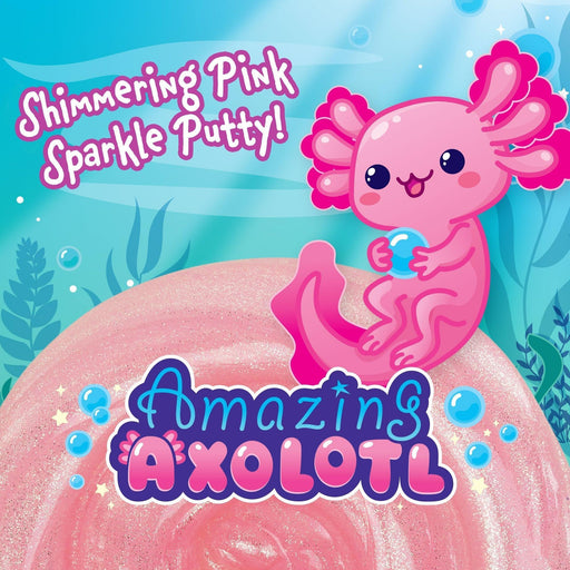 Crazy Aaron's | Amazing Axolotl Thinking Putty Shimmering Pink 4in