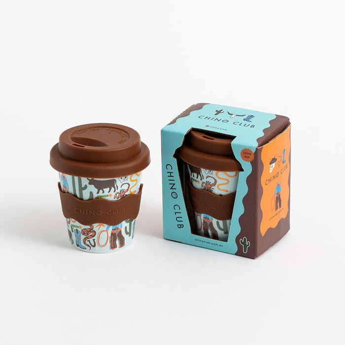 Chinoclub | Bamboo Babychino Cup Cowboy Design 4oz