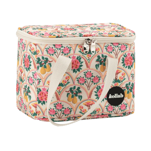 Kollab | Needlepoint Garden Insulated Lunch Bag 22cm x 17.5cm x 14.5cm