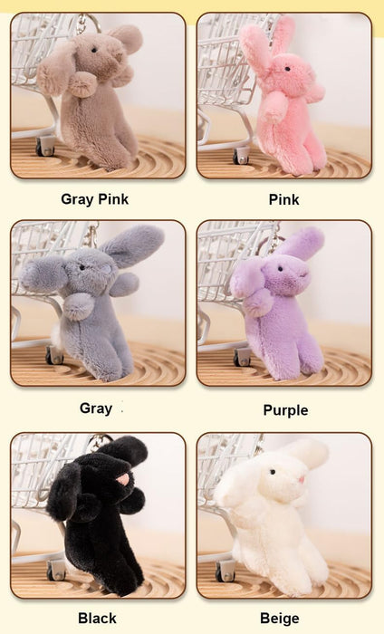Zitokin | Easter Bunny Plush Keychain 3.5" Charm for Handbags