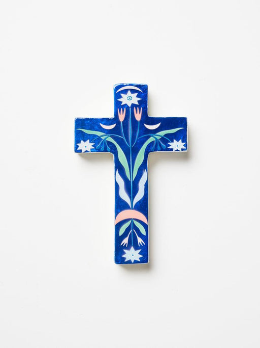 Jones & Co | Fable Blue Floral Small Cross Homing Instincts
