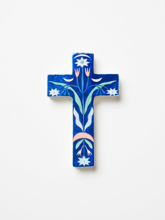 Jones & Co | Fable Blue Floral Small Cross Homing Instincts