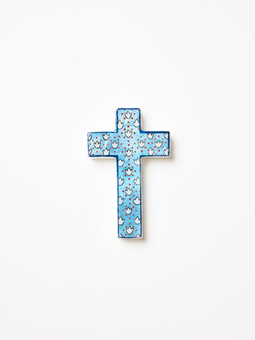 Jones & Co | Samira Small Cross Blue Lotus