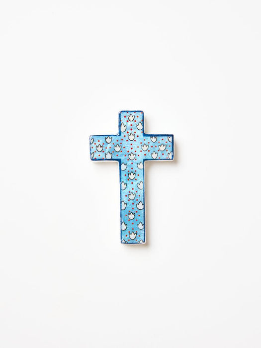 Jones & Co | Samira Small Cross Blue Lotus