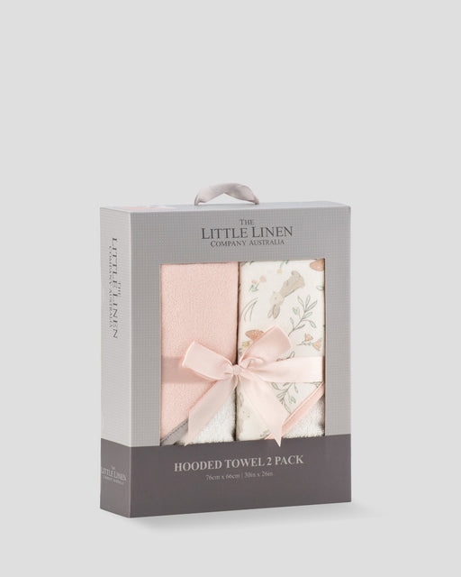The Little Linen Company | Little Linen Baby Hooded Towels 2 Pack - Harvest Bunny