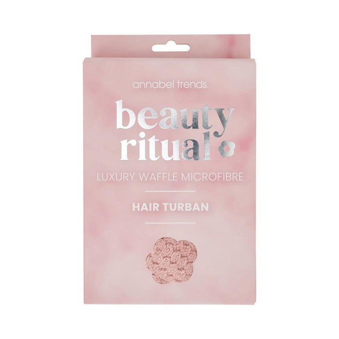 Annabel Trends | Luxury Waffle Hair Turban Dusty Pink