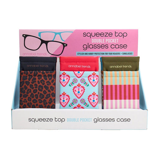 Annabel Trends | Double Glasses Case Counter Pack of 24