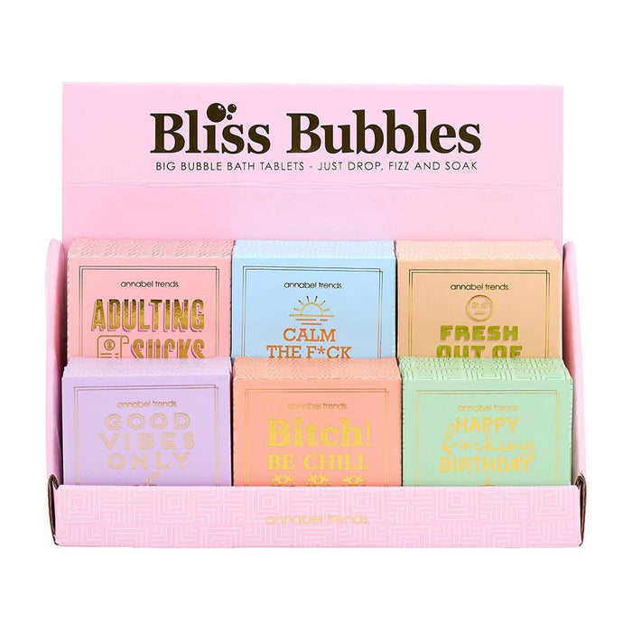 Annabel Trends | Bliss Bubble Bath Tablets Counter Pack of 18
