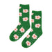 Annabel Trends | Fuzzy Bed Socks Cozy Floral Design