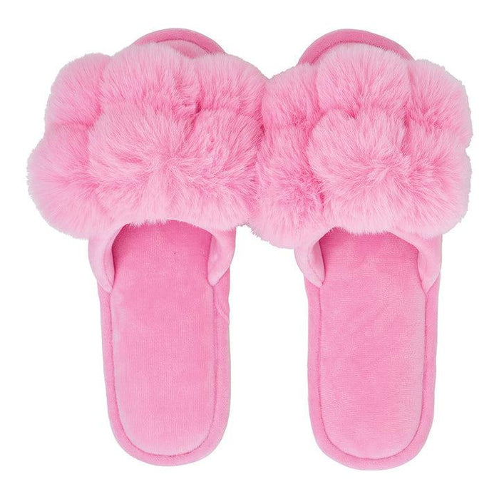 Annabel Trends | Cosy Luxe Pom Pom Slippers-Annabel Trends-Homing Instincts