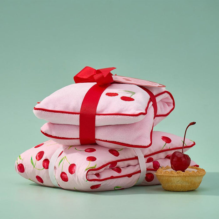 Annabel Trends | Cosy Luxe Heat Pillow Cherry Velvet