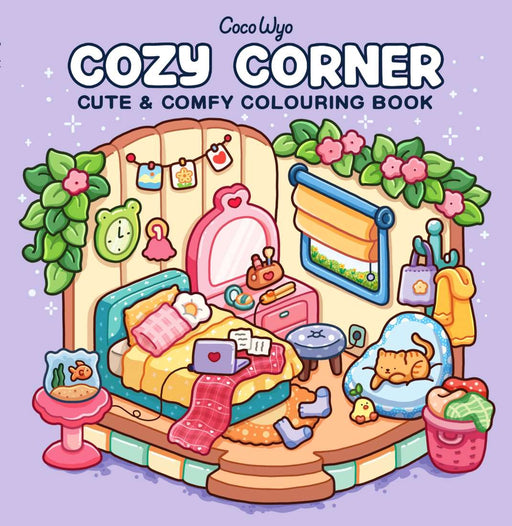 Wyo, Coco | Cozy Corner Colouring Book 45 Pages 8 x 8 Inch