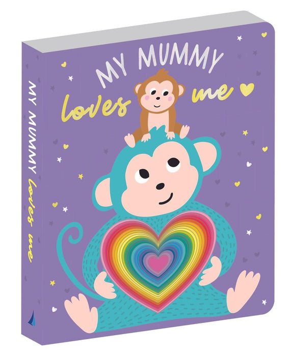 Lake Press | My Mummy Loves Me Board Book Heart Cutouts 23 Pages