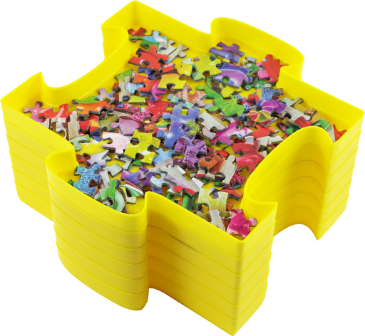 Peter Pauper Press | Puzzle Sorting Trays Bright Yellow 6-Pack