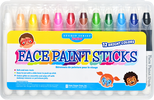 Peter Pauper Press | Studio Series Junior Face Paint Sticks (Set of 12)