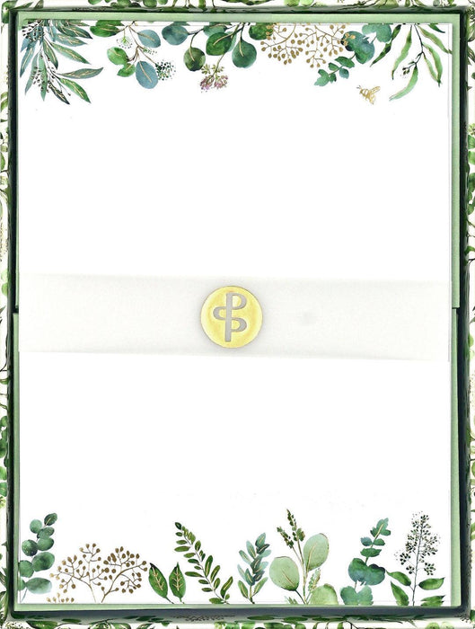 Peter Pauper Press | Eucalyptus Stationery – 30 Sheets & 24 Envelopes