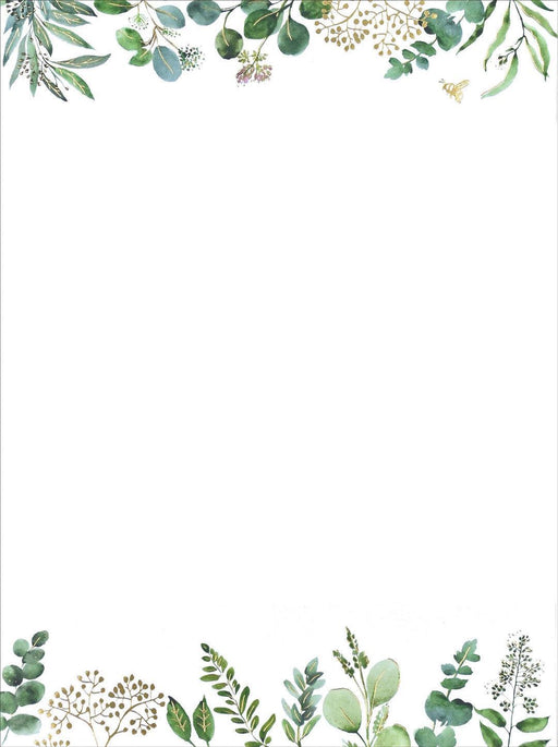Peter Pauper Press | Eucalyptus Stationery – 30 Sheets & 24 Envelopes
