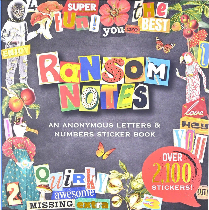 Peter Pauper Press | Ransom Notes Sticker Book Vintage Newspaper