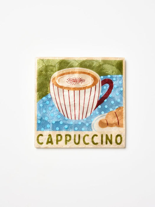 Jones & Co | Barista Cappuccino Capiz Shell Wall Art