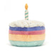 Jellycat | Soft Rainbow Birthday Cake Plush Toy – Amuseables Delight