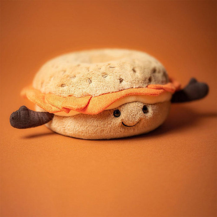 Jellycat | Amuseables Bagel Plush Toy – Soft Sesame‑Stitched Delight