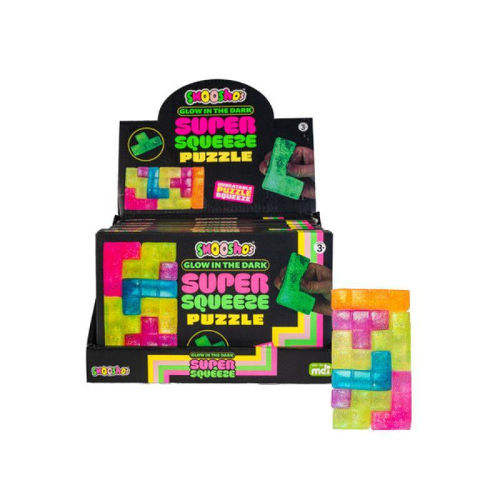 Smooshos | Squishy Super Squeeze Glow-in-the-Dark Puzzle Toy for Stress Relief Homing Insticts