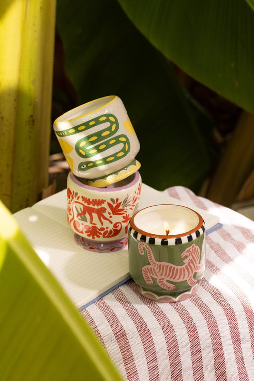 Paddywax | A Dopo 8oz Ceramic Candle "Jungle" - Coconut & Amber-Paddywax-Homing Instincts