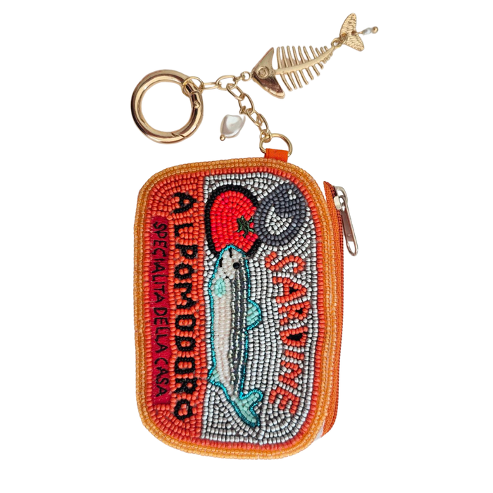 Zoda | Sardines Orange Beaded Pouch BA03 Homing Instincts