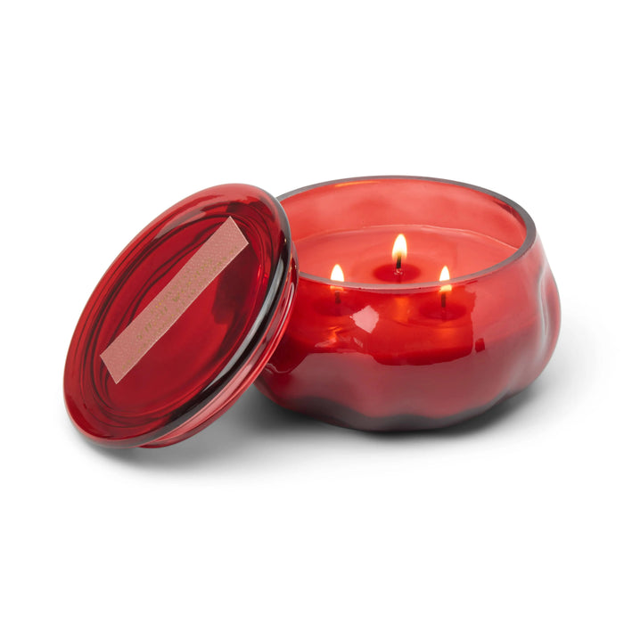 Paddywax | Basalt 10 Oz Red Glass CandleYuzu Woods