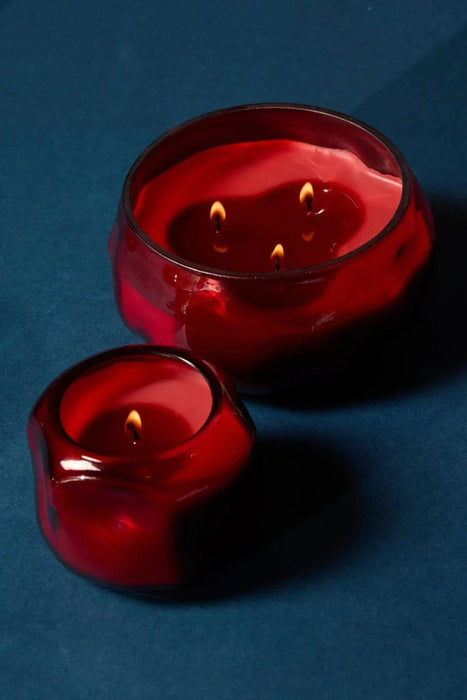 Paddywax | Basalt 10 Oz Red Glass CandleYuzu Woods