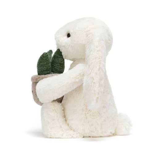 Jellycat | Cream Bunny with Plant Soft Cuddly Toy Homing Insticts