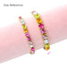 Pink Poppy | Luxury Bejewelled Bracelet Stretch Elastic Colorful Gemstone