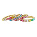 Pink Poppy | Luxury Bejewelled Bracelet Stretch Elastic Colorful Gemstone