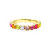 Pink Poppy | Luxury Bejewelled Bracelet Stretch Elastic Colorful Gemstone