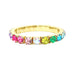 Pink Poppy | Luxury Bejewelled Bracelet Stretch Elastic Colorful Gemstone
