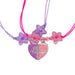 Pink Poppy | BFF Joining Heart Cord Bracelet Set