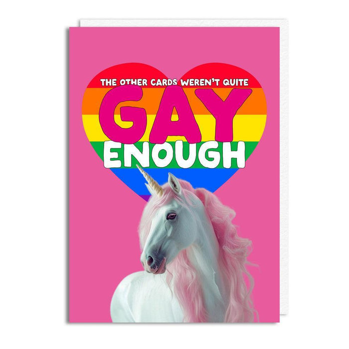 Scarpa Imports | Buddy Fernandez-Not Gay Enough-Card-Besties