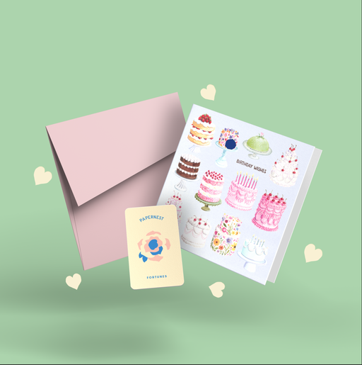 Papernest | Hand Illustrated Birthday Cake Wishes Card