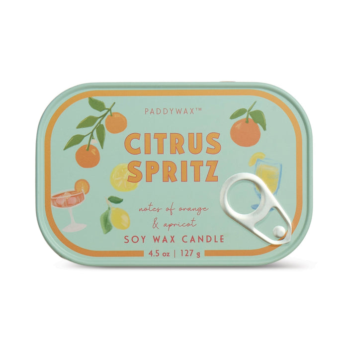 Paddywax | Bistro Orange Tin Candle – Citrus Spritz