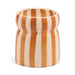 Paddywax | 6.5 Oz Cabana Rust Striped Ceramic Candle - Sienna Sunset