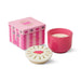 Paddywax | Charmed Pink Glass Candle 8oz Smoked Cherry