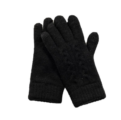Taylor Hill | Black Knitted Braid Gloves-Taylor Hill-Homing Instincts