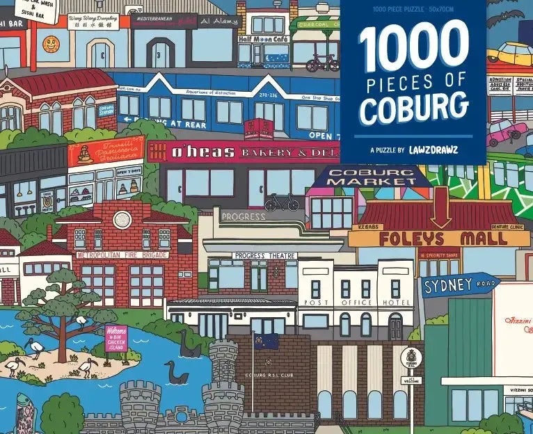 Lawz Drawz | Coburg 1000-Piece Illustrated Puzzle