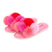 Annabel Trends | Cosy Luxe Pom Pom Slippers Multi Pink
