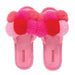 Annabel Trends | Cosy Luxe Pom Pom Slippers Multi Pink