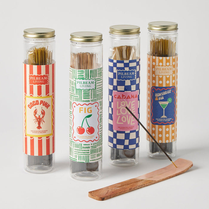 Pilbeam Living | Redcurrant Oak Incense With Holder