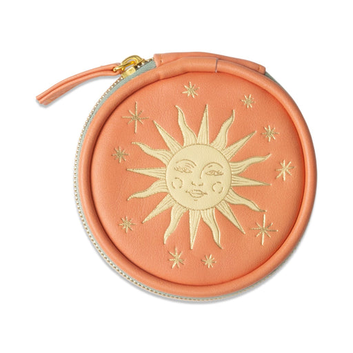 Designworks Ink | Vegan Leather Travel Pill Case Terracotta Sun